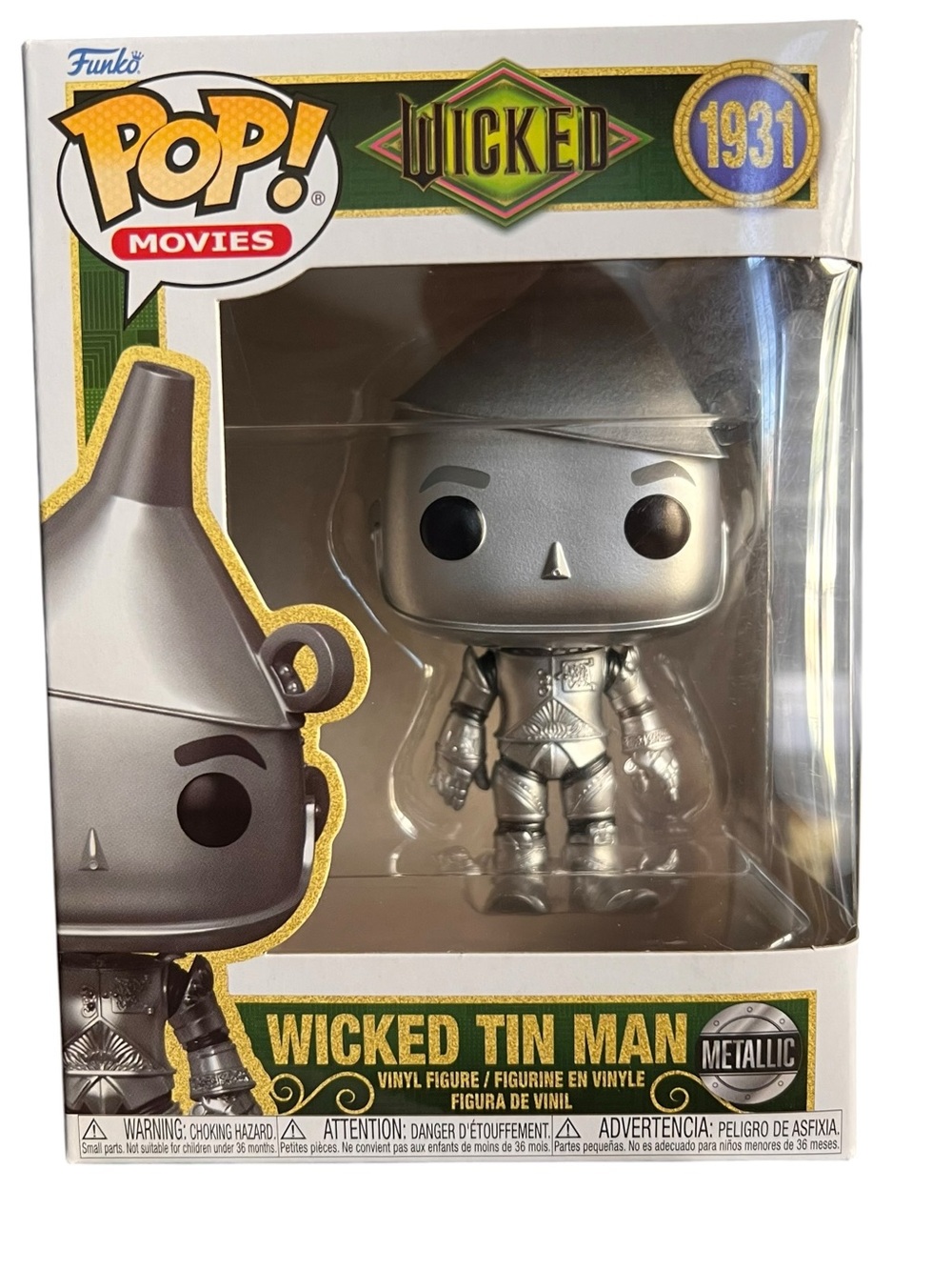 Funko Pop! Movies Wicked Tin Man Metallic Silver Figure